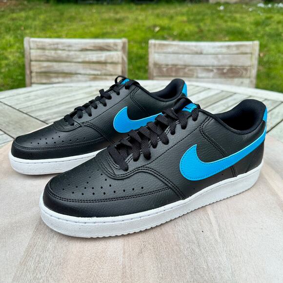 Nike Court Vision Lo NN Mens Size 9 Sneaker Black Laser Blue DH2987-005 New - Picture 7 of 11